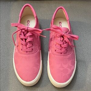 Coach Women's Vibrant Pink Sneakers